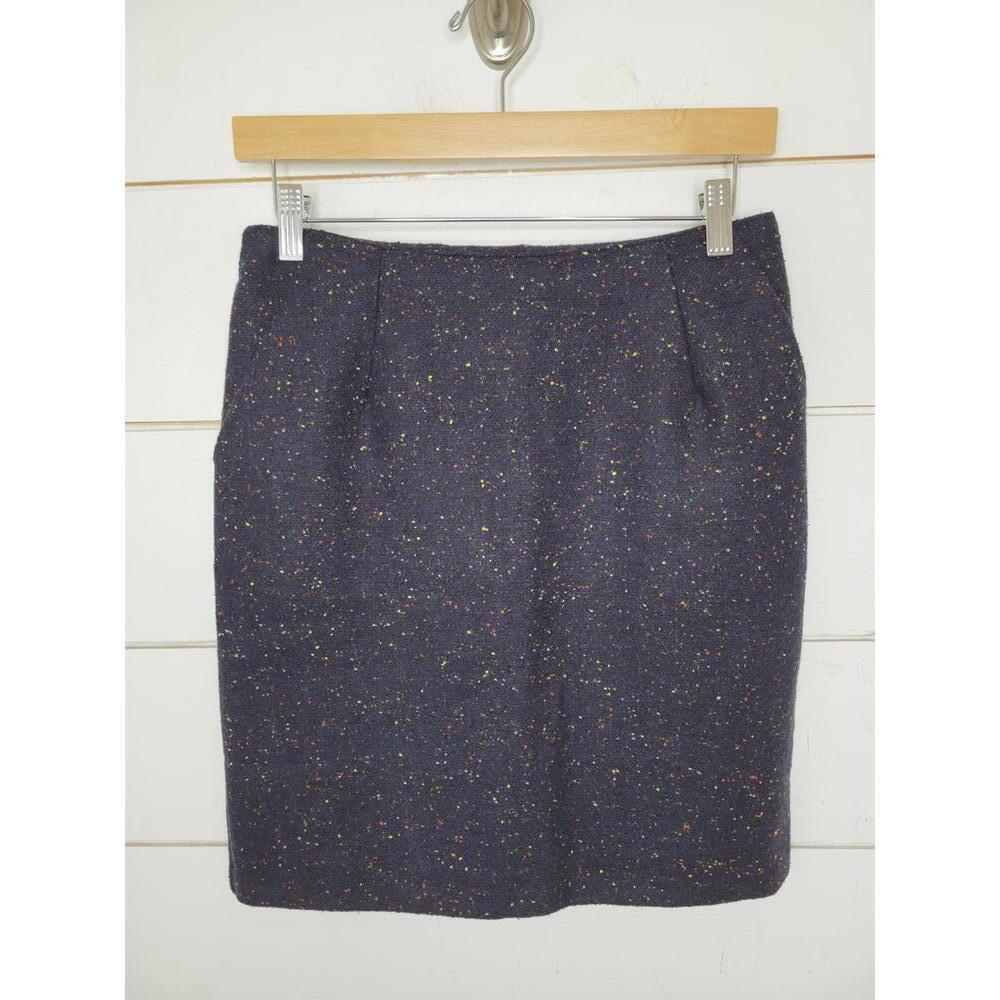 NWT Modcloth size 4 black with multicolored flecks mini skirt